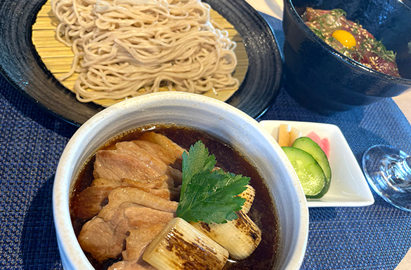 鴨せいろとミニづけ丼